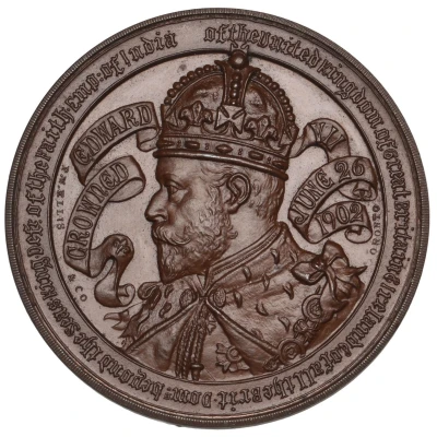 Medal - Edward VII Coronation; Ellis, bronze front