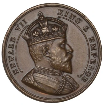Medal - Edward VII Coronation; bronze front