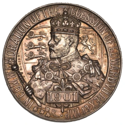 Medal - Edward VII Industrial Exhibition Association of Toronto; Ellis, silver front