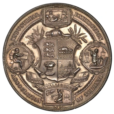 Medal - Edward VII Industrial Exhibition Association of Toronto; Ellis, silver back