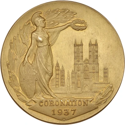 Medal - Edward VIII Coronation; Turner & Simpson, gold, 38mm back
