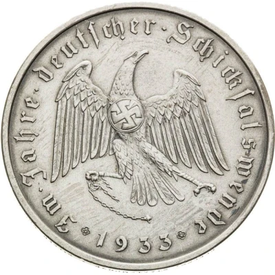Medal - Election of Adolf Hitler as Reich Chancellor back
