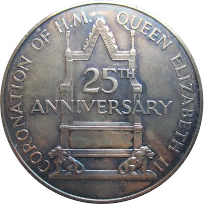 Medal - Elizabeth II Coronation 25th Anniversary front