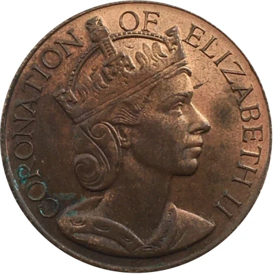Medal - Elizabeth II Coronation in Westminster Abbey front