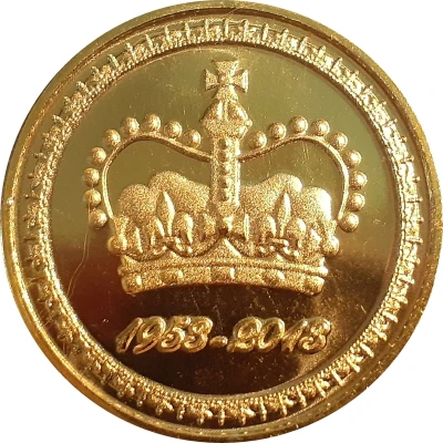 Medal - Elizabeth II Diamond Jubilee; St Edwards Crown front