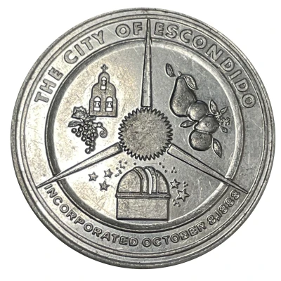 Medal - Escondido - 75th Anniversary (Escondido, California) ND front