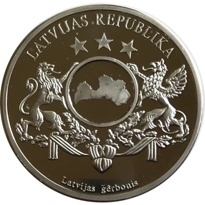 Medal - European Currencies Latvia ND front