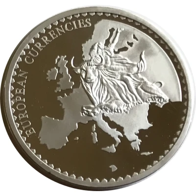 Medal - European Currencies Latvia ND back