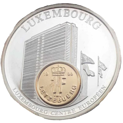 Medal - European Currency (Luxembourg - 1 Franc) ND front