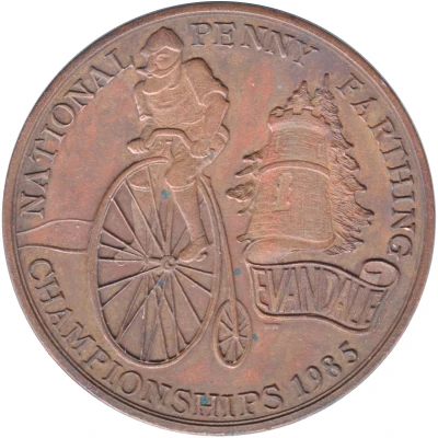 Medal - Evandale National Penny Farthing Championships front