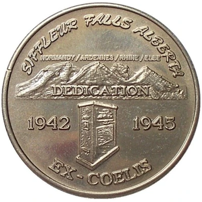 Medal - Ex Coelis Memorial Siffleur Falls, Alberta ND front