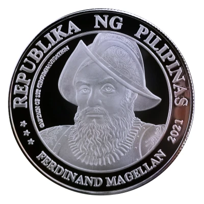 Medal - Ferdinand Magellan Introduction of Christianity 500th Anniversary front