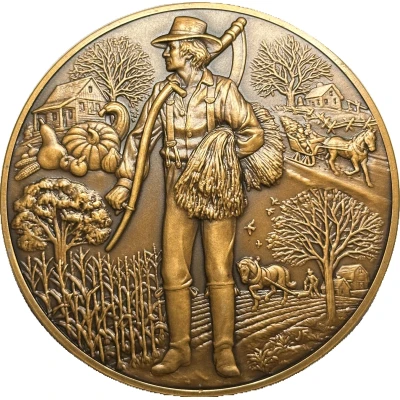 Medal - Franklin Mint Annual Calendar Harvest & Seasons front