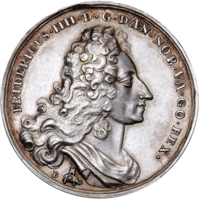 Medal - Frederik IV For the Reformation Anniversary; silver issue front