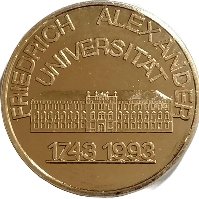 Medal - Friedrich Alexander University back