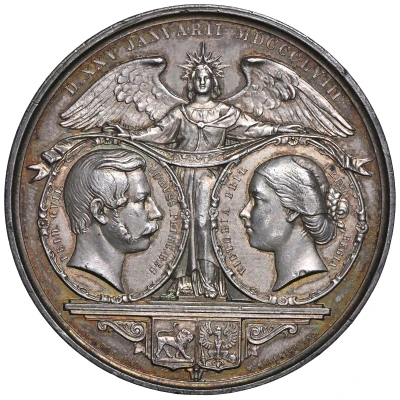 Medal - Friedrich Wilhelm IV Royal Wedding; silver front