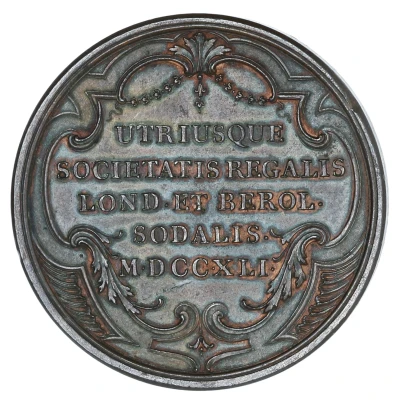Medal - George II Abraham de Moivre back