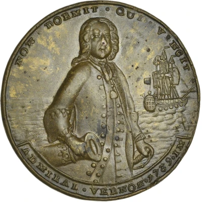 Medal - George II Admiral Vernon & Duke of Argyll front