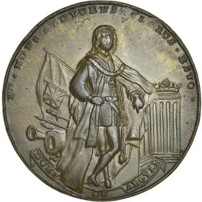 Medal - George II Admiral Vernon & Duke of Argyll back
