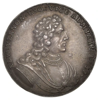 Medal - George II Admiral Vernon front