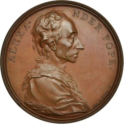 Medal - George II Alexander Pope front