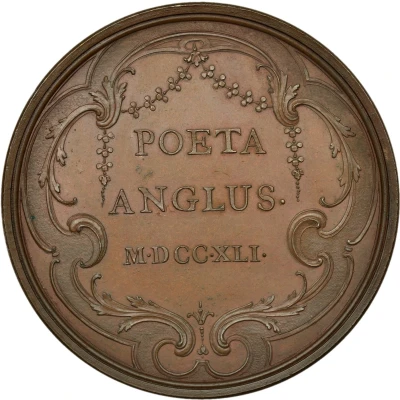Medal - George II Alexander Pope back