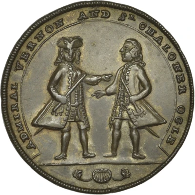 Medal - George II Battle of Cartagena front