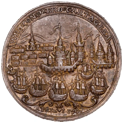 Medal - George II Capture of Cartagena back