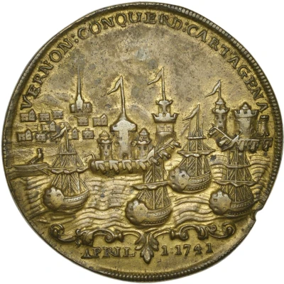 Medal - George II Capture of Cartagena back
