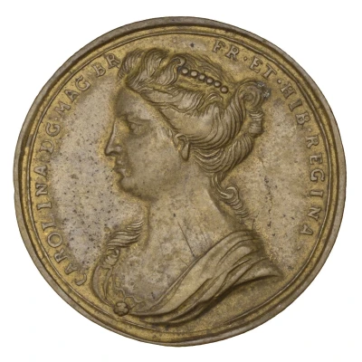 Medal - George II Coronation; Tibs, brass front