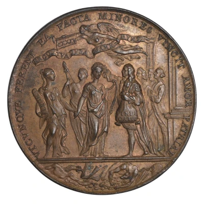 Medal - George II Irish Surplus Revenue Dispute; bronze front