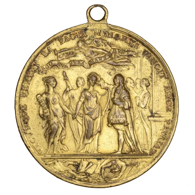 Medal - George II Irish Surplus Revenue Dispute; gilt front