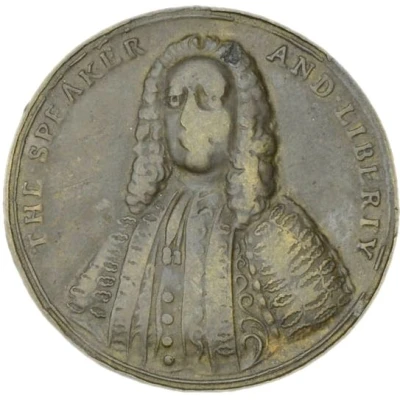 Medal - George II Irish Surplus Revenue Dispute front