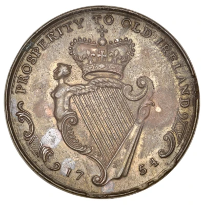 Medal - George II Irish Surplus Revenue Dispute back