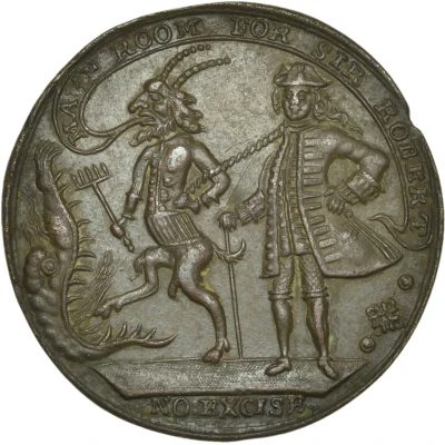 Medal - George II Vernon, Brown, and Walpole back