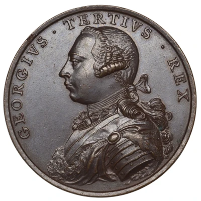 Medal - George III Accession; Pingo, bronze, 40mm front