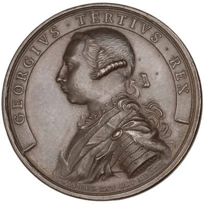 Medal - George III Accession; Pingo, bronze, 55mm front