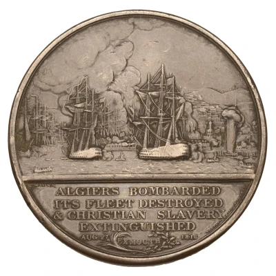 Medal - George III Bombardment of Algiers; bronze back