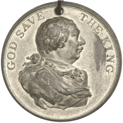 Medal - George III Golden Jubilee; T. Wyon, white metal front