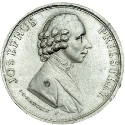 Medal - George III Joseph Priestley; white metal front