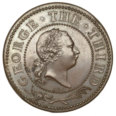 Medal - George III Siege of Pondicherry; bronze front