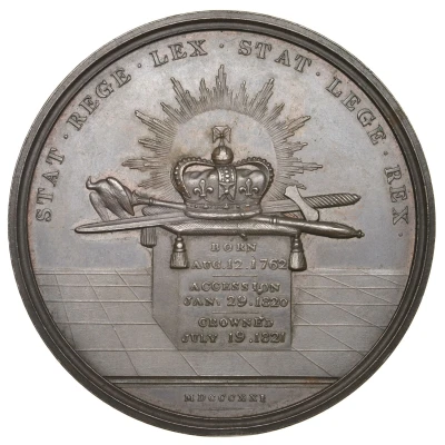 Medal - George IV Coronation; T. Webb back