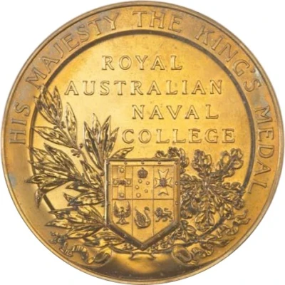 Medal - George V - Royal Australian Naval College Military Medal ND back