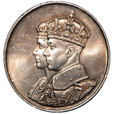 Medal - George VI Royal Visit; silver, 32mm front