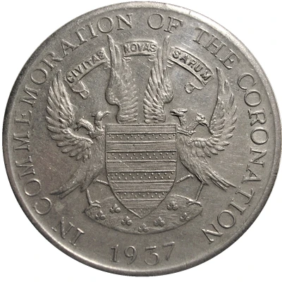 Medal - George VI and Elizabeth Coronation Salisbury back