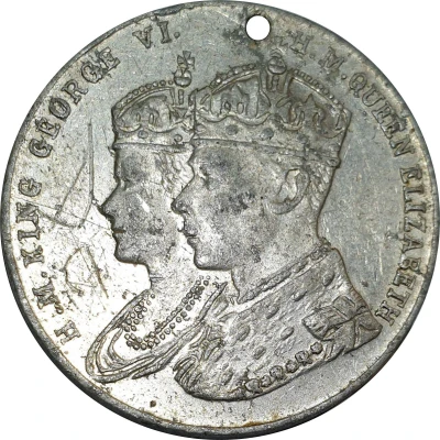 Medal - George VI and Elizabeth Empire Day front