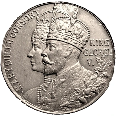 Medal - George and Mary Coronation at Westminster front