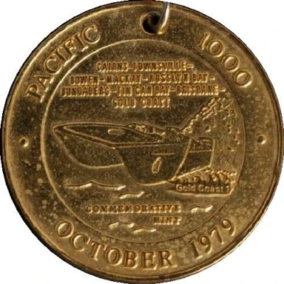 Medal - Gold Coast Dollar - Pacific 1000 Event Souvenir front