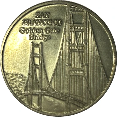 Medal - Golden Gate Bridge (San Francisco, California) ND back