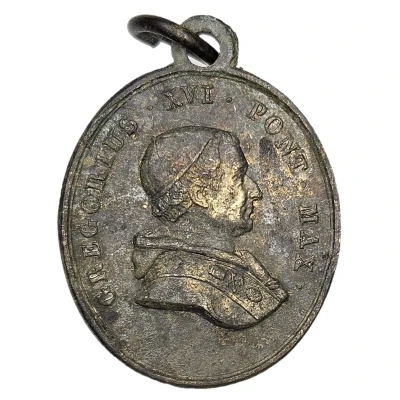 Medal - Gregory XVI St. John Joseph of the Cross ND front